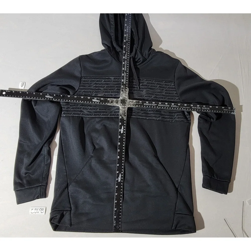 Nike Mens Therma-FIT Dri-FIT Graphic Pullover Hoodie Black BV2764-010 Size M